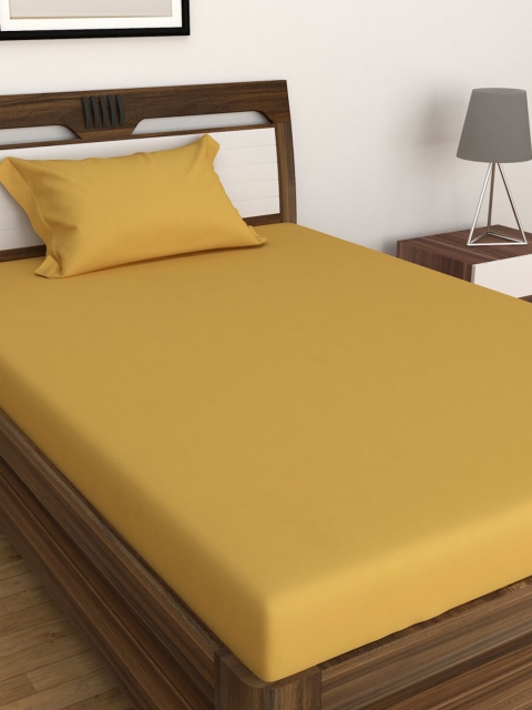 

Home Centre Yellow Juniper 2 Piece Solid Single Bedsheet Set, Assorted