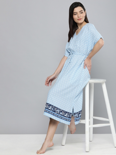 

Chemistry Blue Printed Nightdress