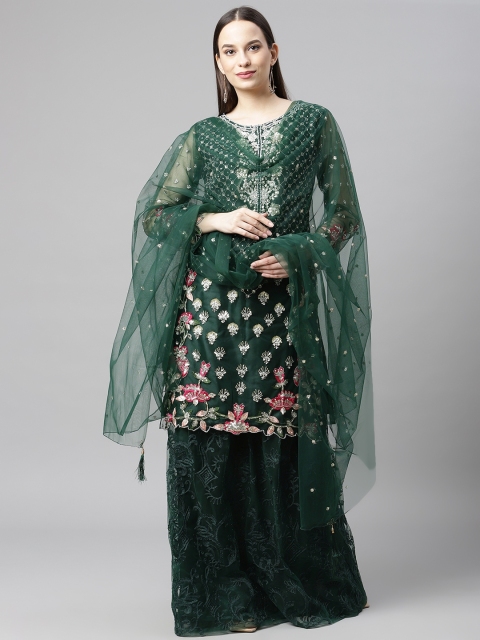 

Readiprint Fashions Green Embellished Unstitched Dress Material