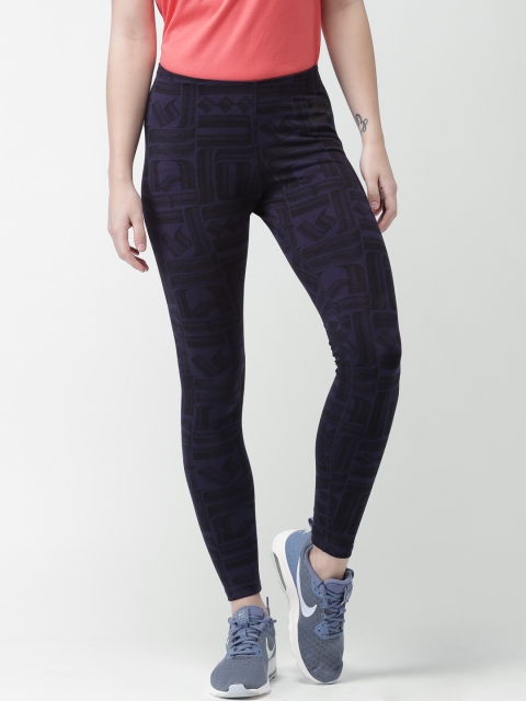 

Nike Purple & Black Printed As W Nsw Tights