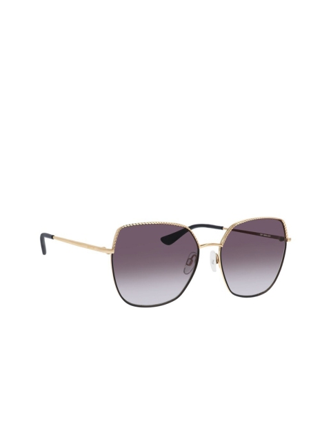 

OPIUM Women Purple Lens & Gold-Toned Rectangle Sunglasses with UV Protected Lens