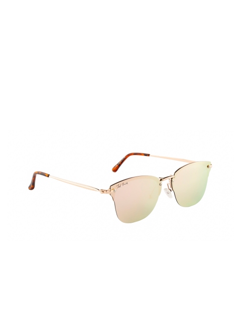 

Ted Smith Women Pink Lens & Gold-Toned Cateye Sunglasses with Polarised Lens