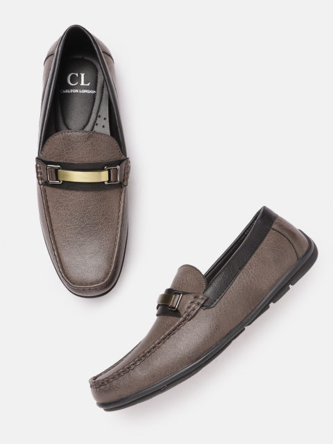 

Carlton London Men Grey Loafers