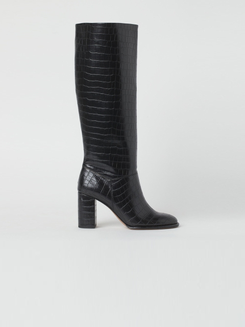 

H&M Women Black Knee-High Boots