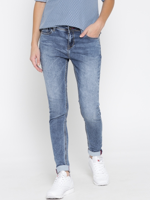 

Lee Cooper Women Blue Skinny Fit Mid Rise Clean Look Jeans
