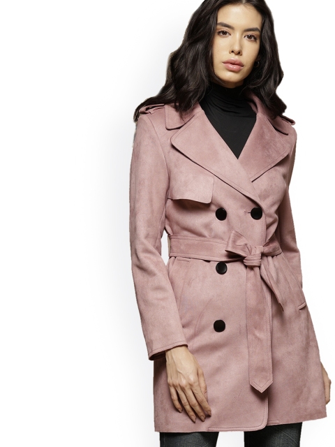 

Gipsy Women Pink Suede Longline Tailored Jacket