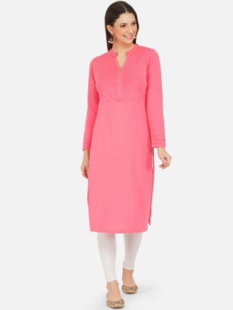 

FABNEST Women Pink Kurta