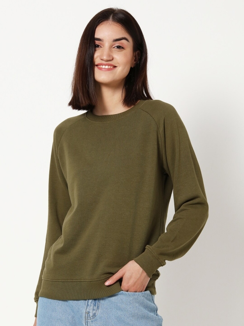 

Bewakoof Women Green Sweatshirts