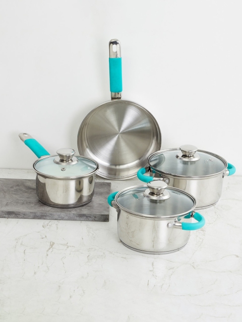 

Home Centre Set Of 7 Steel Stainless Steel Cookware