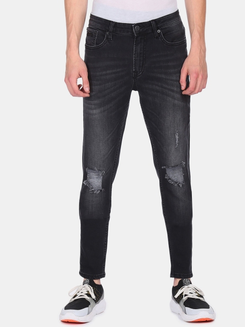 

Aeropostale Men Black Super Skinny Fit Mildly Distressed Light Fade Jeans