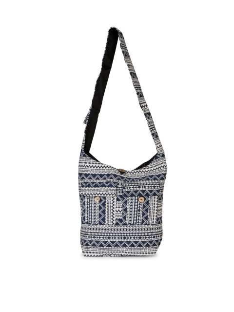 

gaura pakhi Blue Printed PU Structured Sling Bag