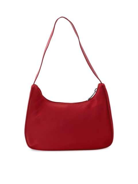 

FOREVER 21 Red Solid PU Structured Shoulder Bag