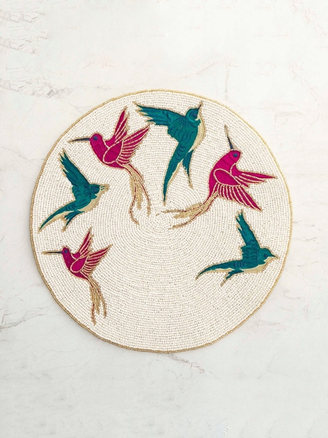 

Home Centre Assorted Embellished Round Table Placemat