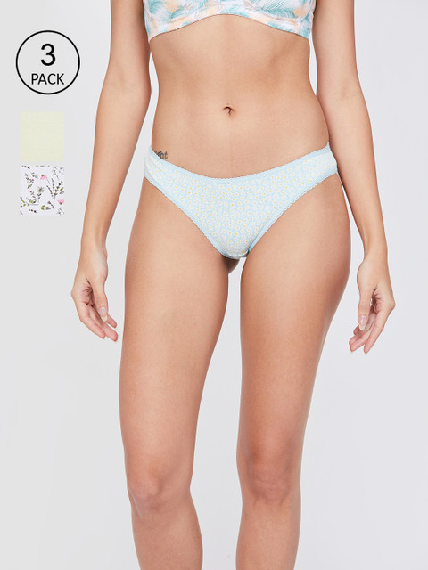 

Ginger by Lifestyle Women Pack of 3 Low Rise Briefs, Multi