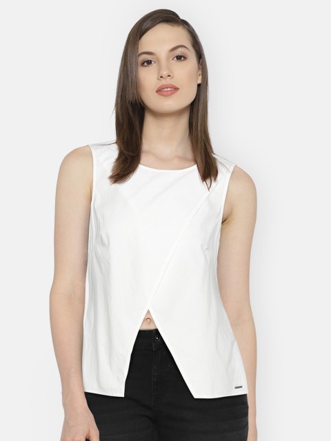 

Vero Moda Women White Solid Top