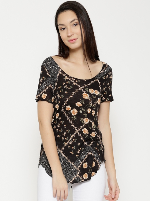 

Vero Moda Women Black Printed Top