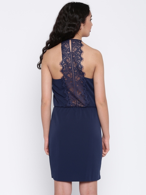 

Vero Moda Women Blue Solid Blouson Dress