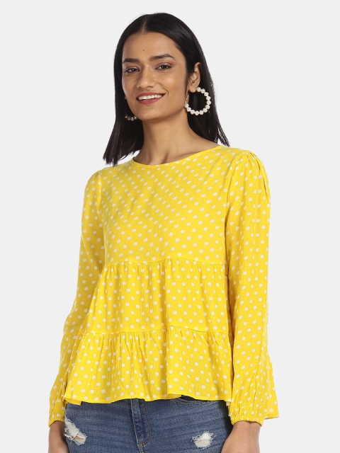 

Sugr Yellow A-Line Top