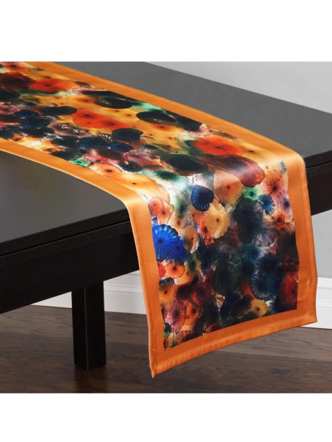 

Lushomes Orange & Black Digital Printed Runner