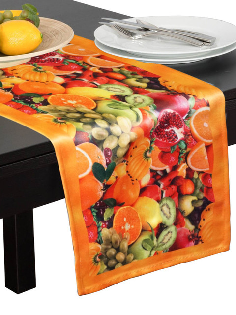 

Lushomes Orange & Green Digital Printed Runner