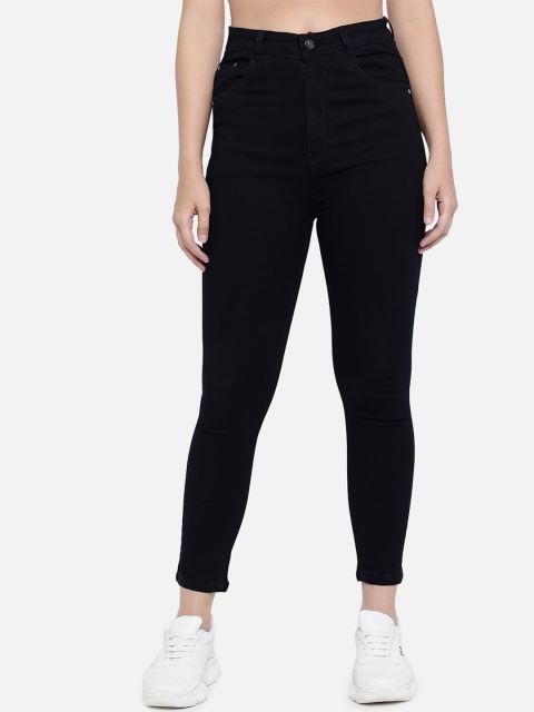 

Purple Feather Women Black Hottie Slim Fit High-Rise Stretchable Jeans
