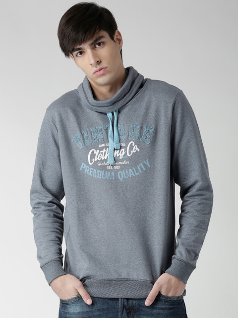 

BLEND Grey Printed Applique Sweatshirt