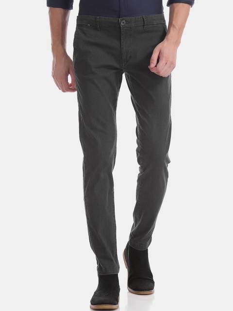 

Ruggers Men Grey Regular Fit Cotton Trousers