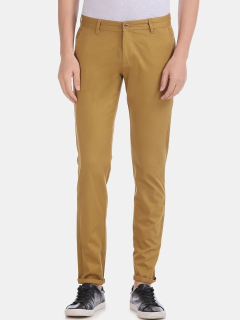 

Ruggers Men Brown Slim Fit Cotton Chinos