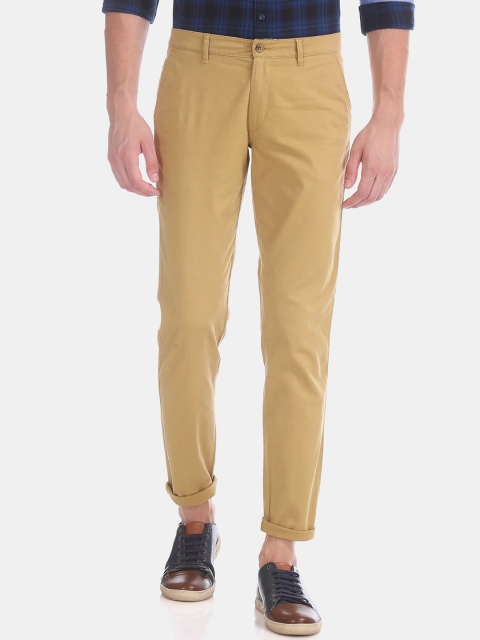 

Ruggers Men Brown Slim Fit Cotton Trousers