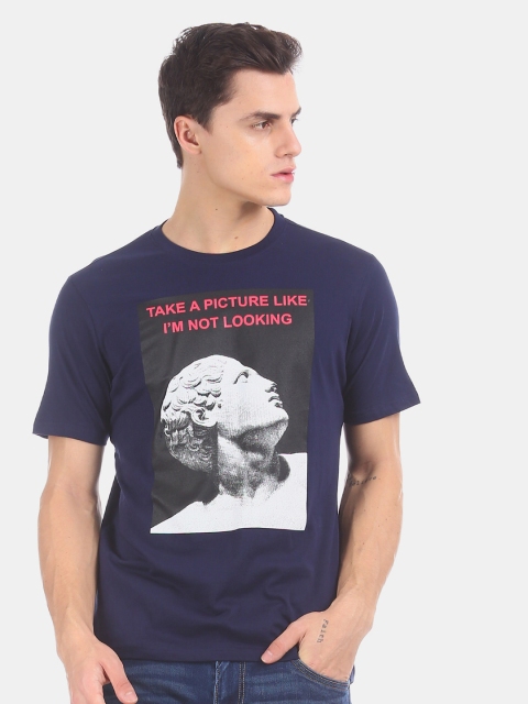 

Colt Men Blue Printed T-shirt