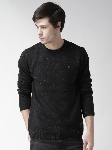 

BLEND Men Black Solid Sweater