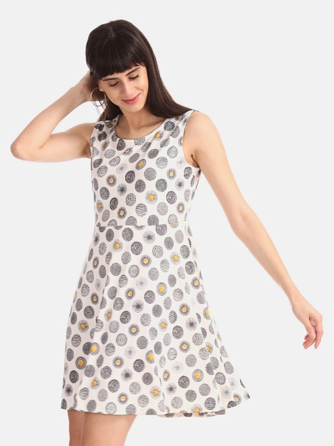 

Sugr White Skater Dress