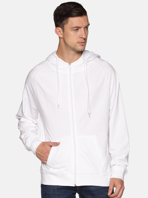 

MASH UNLIMITED Men White Hooded Sweatshirt