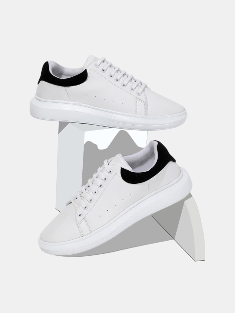 

RapidBox Men White Solid Sneakers