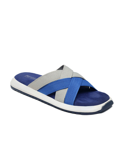 

Ferraiolo Men Blue Suede Comfort Sandals