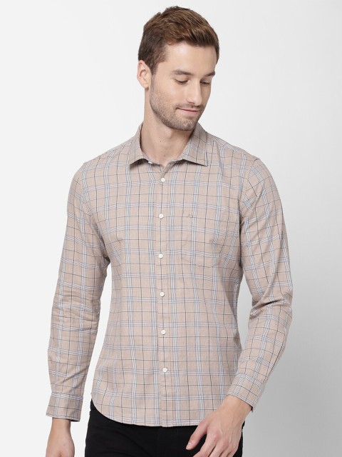 

AD By Arvind Men Blue Tartan Checks Opaque Checked Pure Cotton Casual Shirt