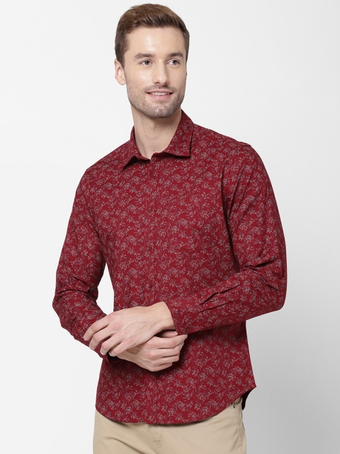

AD By Arvind Men Red Floral Opaque Printed Casual Shirt
