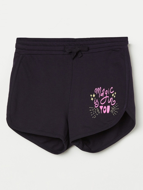 

Fame Forever by Lifestyle Girls Navy Blue Regular Shorts