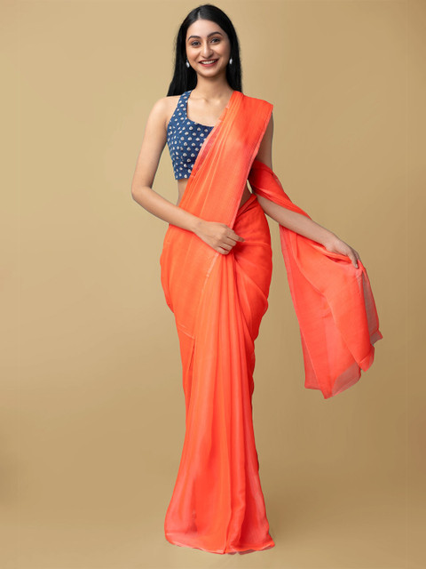 

Unnati Silks Orange Patola Saree