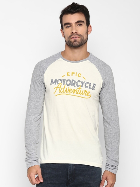 

Royal Enfield Men White Typography Printed T-shirt
