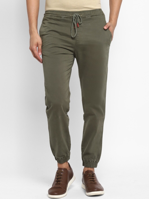 

Royal Enfield Men Green Cotton Joggers Trousers