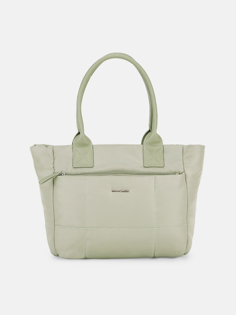 

Forever Glam by Pantaloons Green Structured Handheld Bag