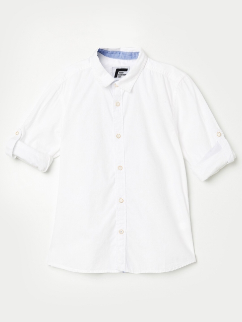 

Fame Forever by Lifestyle Boys White Opaque Casual Shirt