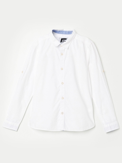 

Fame Forever by Lifestyle Boys White Opaque Casual Shirt