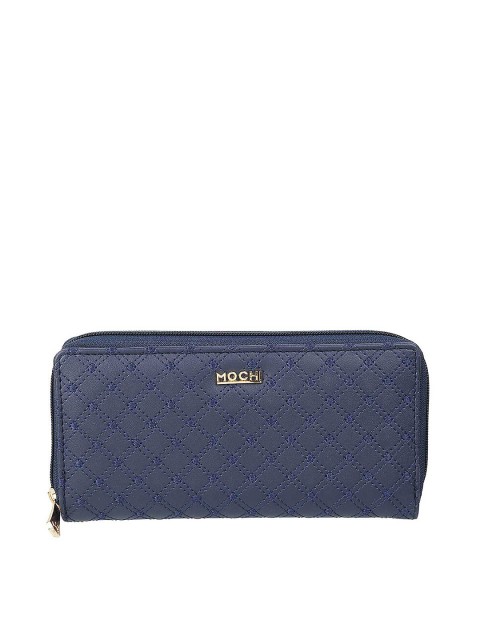 

Mochi Blue Textured Purse Clutch
