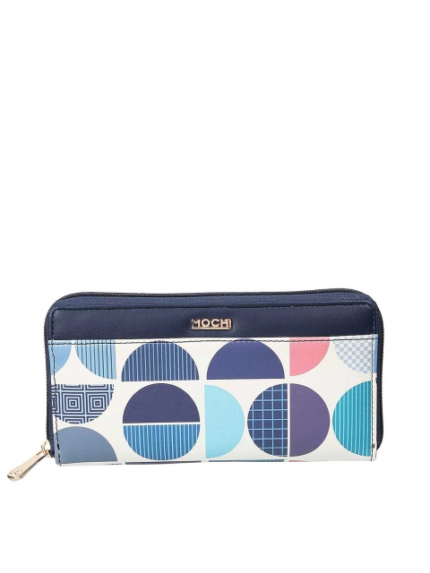 

Mochi Blue & White Printed Purse Clutch