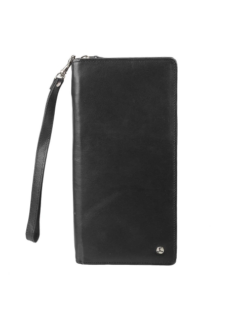 

Mochi Women Black Leather Zip Around Wallet