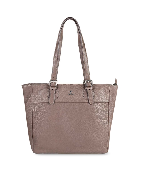 

Mochi Beige Leather Structured Shoulder Bag