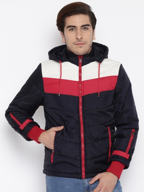 

Fort Collins Navy Quilted Hooded Jacket, Navy blue