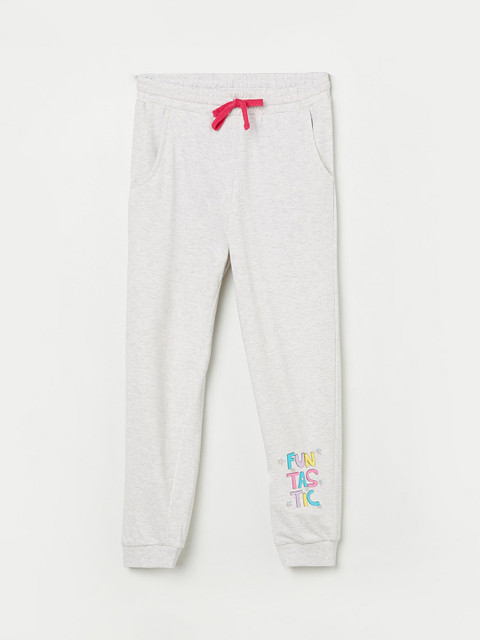 

Fame Forever by Lifestyle Girls Grey Melange Solid Cotton Track Pants